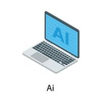 ai softwareconcepten vector