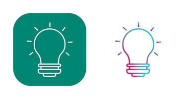 gloeilamp vector pictogram