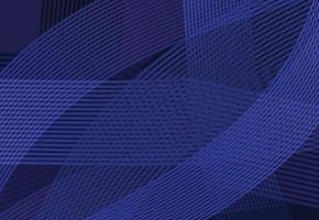 abstracte moderne golfcurvelijn met donkerblauwe sjabloonachtergrond vector