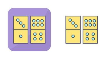 domino spel vector icoon