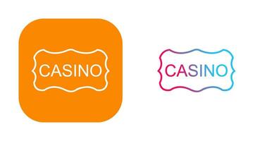 casino teken vector icoon