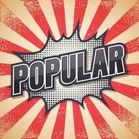 populaire, retro-poster. vector illustratie