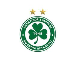 omonia Nicosia club logo symbool Cyprus liga Amerikaans voetbal abstract ontwerp vector illustratie