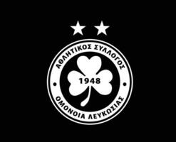 omonia Nicosia club logo symbool wit Cyprus liga Amerikaans voetbal abstract ontwerp vector illustratie met zwart achtergrond