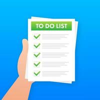 klembord met checklist icoon. klembord met checklist icoon voor web. vector voorraad illustratie