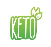 ketogeen eetpatroon logo teken. keto eetpatroon. vector illustratie