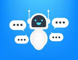 robot icoon. bot teken ontwerp. Chatbot symbool concept. stem ondersteuning onderhoud bot. online ondersteuning bot. vector illustratie