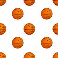 basketbal bal patroon Aan wit achtergrond. vector illustratie