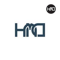 brief hmd monogram logo ontwerp vector