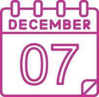 7 december vector icoon