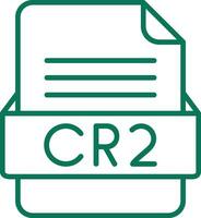 cr2 het dossier formaat vector icoon