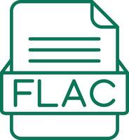 flac het dossier formaat vector icoon