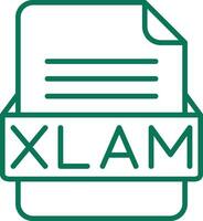 xlam het dossier formaat vector icoon