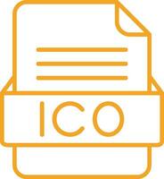 ico het dossier formaat vector icoon