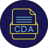 cda het dossier formaat vector icoon