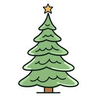 kleurrijk Kerstmis boom vector illustratie, Kerstmis winter boom vector clip art
