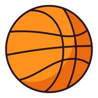 basketbal vector clip art geïsoleerd Aan wit achtergrond, kleurrijk basketbal illustratie