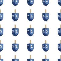 illustratie op thema groot gekleurd patroon dreidel vector