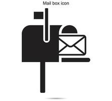 mail doos icoon, vector illustratie