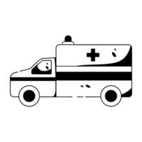 trendy ambulance concepten vector