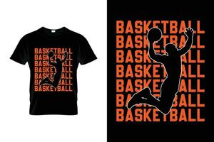 basketbal vector silhouet grappig basketbal geschenk t-shirt