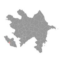 Nakhchivan stad kaart, administratief divisie van azerbeidzjan. vector