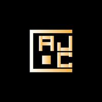 ajc brief logo vector ontwerp, ajc gemakkelijk en modern logo. ajc luxueus alfabet ontwerp