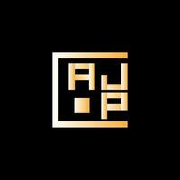 ajp brief logo vector ontwerp, ajp gemakkelijk en modern logo. ajp luxueus alfabet ontwerp