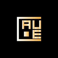 aue brief logo vector ontwerp, aue gemakkelijk en modern logo. aue luxueus alfabet ontwerp