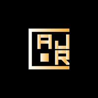 ajr brief logo vector ontwerp, ajr gemakkelijk en modern logo. ajr luxueus alfabet ontwerp