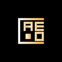 aeo brief logo vector ontwerp, aeo gemakkelijk en modern logo. aeo luxueus alfabet ontwerp