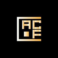 acf brief logo vector ontwerp, acf gemakkelijk en modern logo. acf luxueus alfabet ontwerp