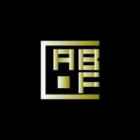 abf brief logo vector ontwerp, abf gemakkelijk en modern logo. abf luxueus alfabet ontwerp