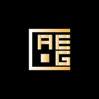 aeg brief logo vector ontwerp, aeg gemakkelijk en modern logo. aeg luxueus alfabet ontwerp