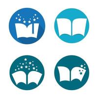 boek logo afbeeldingen vector