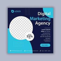 digitale marketing social media post, business marketing flyer ontwerp vector