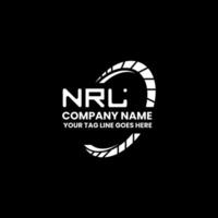 nrl brief logo vector ontwerp, nrl gemakkelijk en modern logo. nrl luxueus alfabet ontwerp