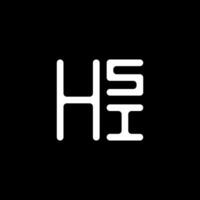 hsi brief logo vector ontwerp, hsi gemakkelijk en modern logo. hsi luxueus alfabet ontwerp