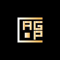 agp brief logo vector ontwerp, agp gemakkelijk en modern logo. agp luxueus alfabet ontwerp