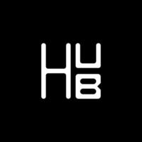hub brief logo vector ontwerp, hub gemakkelijk en modern logo. hub luxueus alfabet ontwerp