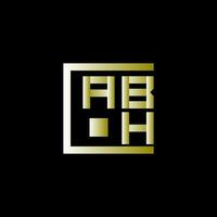 abh brief logo vector ontwerp, abh gemakkelijk en modern logo. abh luxueus alfabet ontwerp