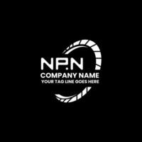 npn brief logo vector ontwerp, npn gemakkelijk en modern logo. npn luxueus alfabet ontwerp