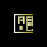 abc brief logo vector ontwerp, abc gemakkelijk en modern logo. abc luxueus alfabet ontwerp