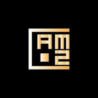 amz brief logo vector ontwerp, amz gemakkelijk en modern logo. amz luxueus alfabet ontwerp
