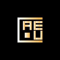 aeu brief logo vector ontwerp, aeu gemakkelijk en modern logo. aeu luxueus alfabet ontwerp