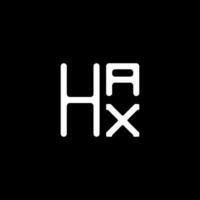 hax brief logo vector ontwerp, hax gemakkelijk en modern logo. hax luxueus alfabet ontwerp