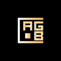 agb brief logo vector ontwerp, agb gemakkelijk en modern logo. agb luxueus alfabet ontwerp