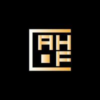 ahf brief logo vector ontwerp, ahf gemakkelijk en modern logo. ahf luxueus alfabet ontwerp