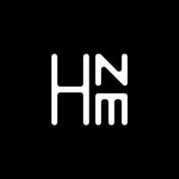 hnm brief logo vector ontwerp, hnm gemakkelijk en modern logo. hnm luxueus alfabet ontwerp