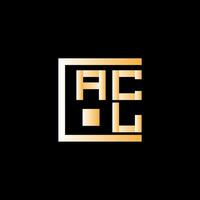 acl brief logo vector ontwerp, acl gemakkelijk en modern logo. acl luxueus alfabet ontwerp